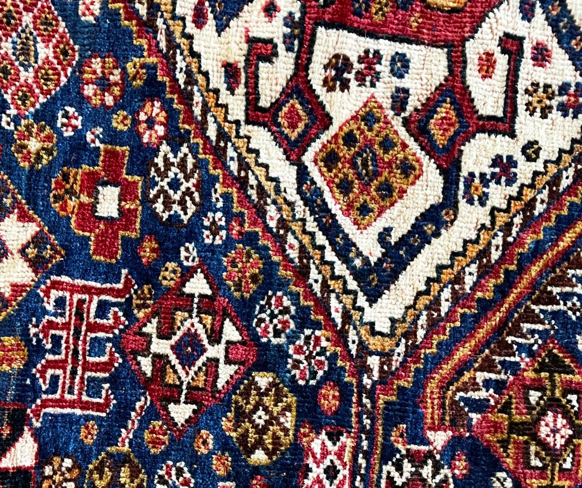 Antique Qashqai/ Shiraz Rug For Sale 1
