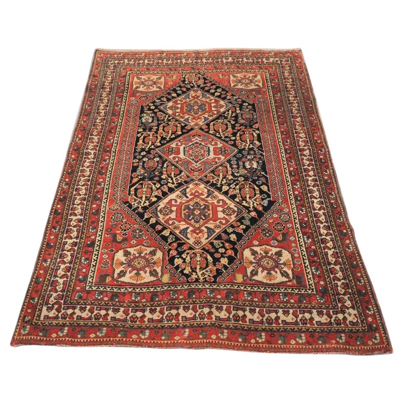 Antiker Qashqai-S Stammeskunst-Teppich