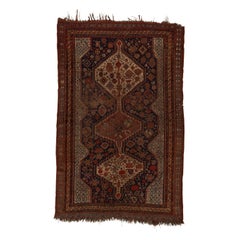 Antiker Qashqai-S Stammeskunst-Teppich