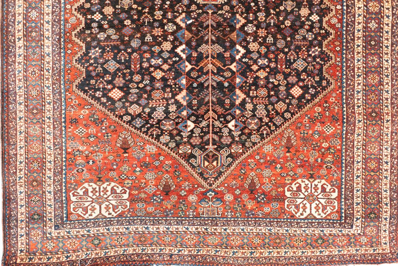 Persian Antique Qasqai Carpet For Sale