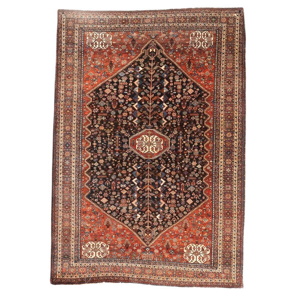 Antiker Qasqai-Teppich im Angebot