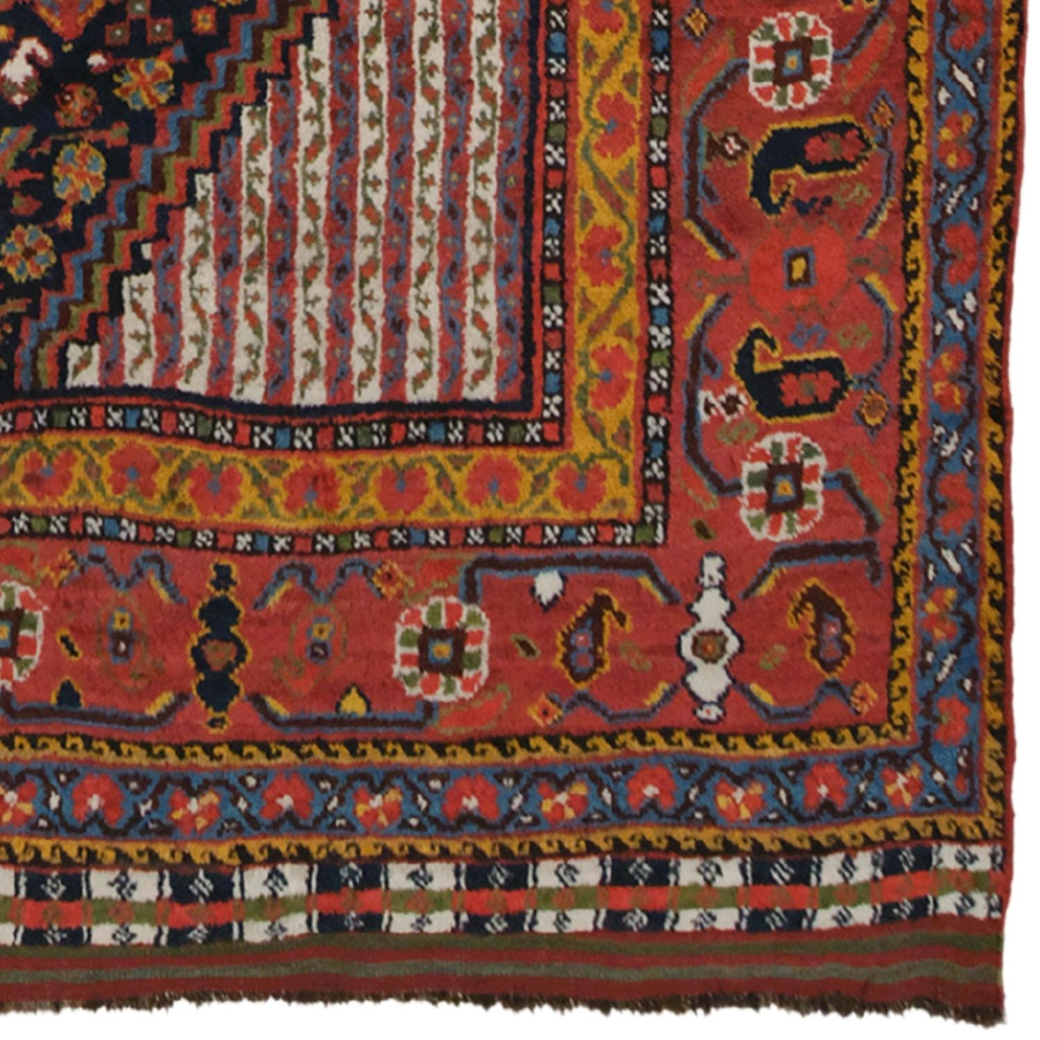 XIXe siècle Tapis Qhasqai ancien - Tapis Qhasqai de la fin du 19ème siècle en vente