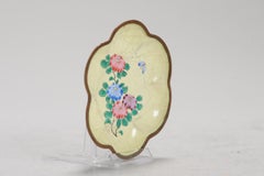 Antique Qianlong Ennamelled Bronze Small Dish Chinese, 18th Century