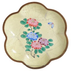 Antique Qianlong Ennamelled Bronze Small Dish Chinese, 18th Century