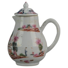 Antique Qing Chinese Porcelain Chine de Commande Creamer Fencai, 18 Century