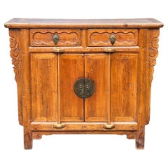 Antique Qing Dynasty Butterfly Cabinet c. 1800s