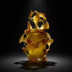 Antique Qing Dynasty Carnelian Agate Lidded Bottle, c. 1900