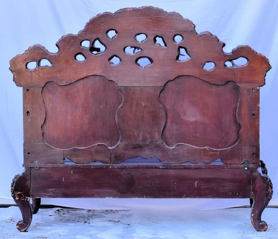 antique loveseat bench