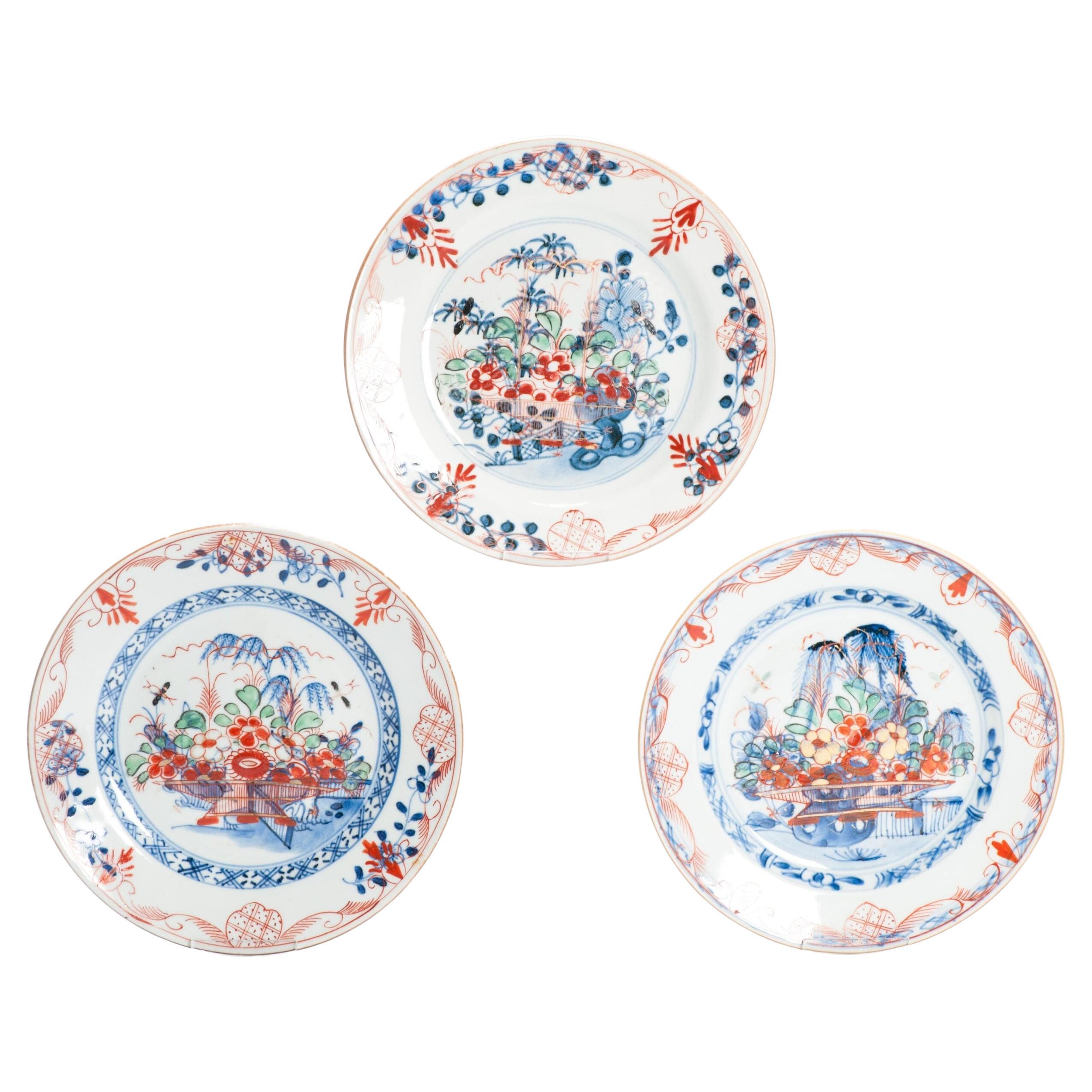 Antique Qing Dynasty Chinese Porcelain Dishes Amsterdams Bont #3, 1720