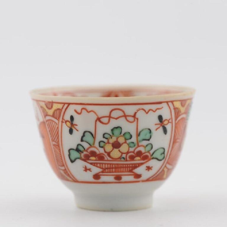 XVIIIe siècle et antérieur Ancienne tasse à thé en porcelaine chinoise de la dynastie Qing Amsterdams Bont, 1720 en vente