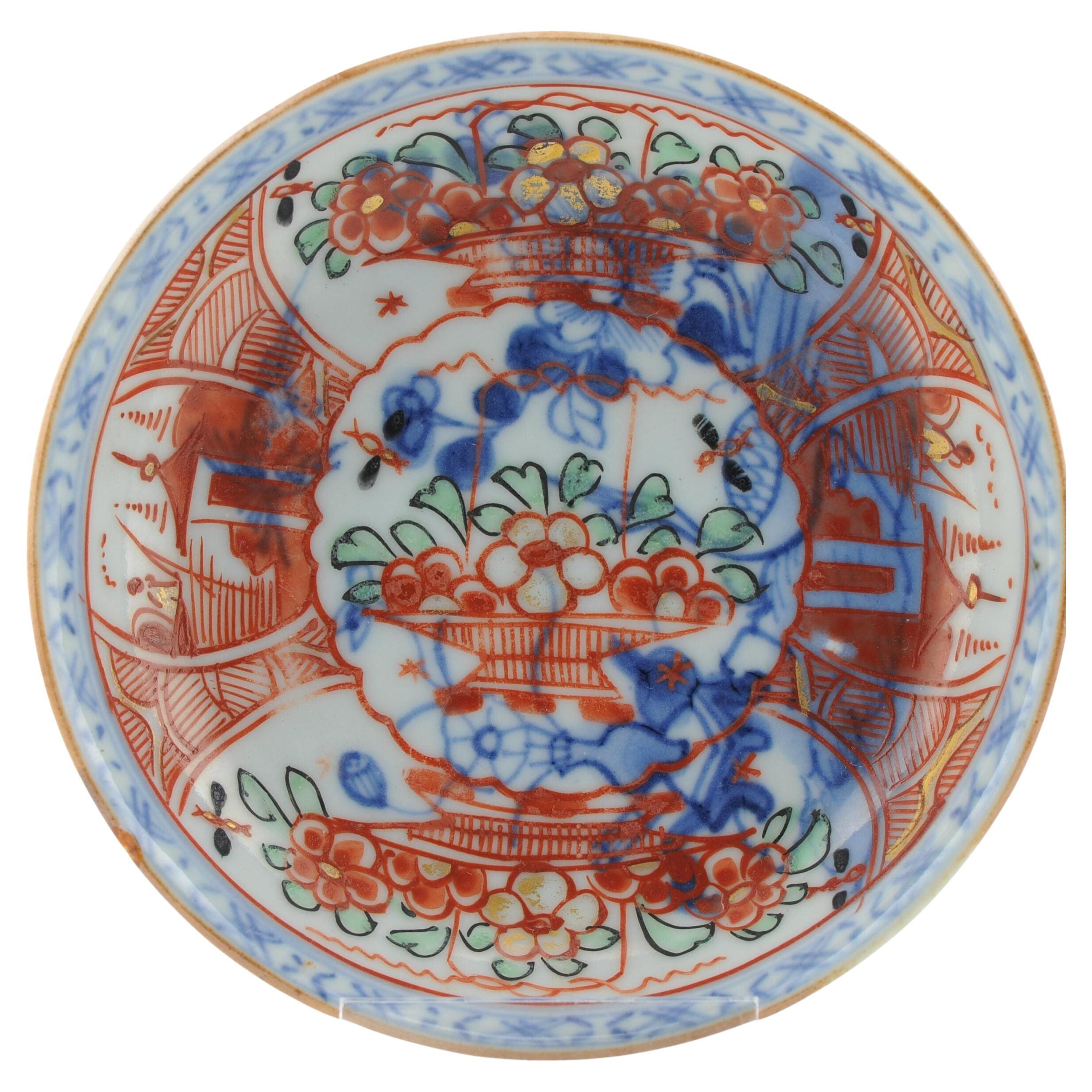 Antique Qing Dynasty Chinese Porcelain Tobacco Leaf Amsterdams Bont, 1750