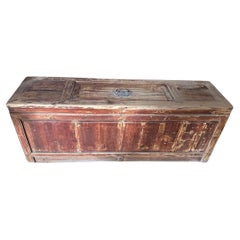 Antique Qing Dynasty Elm Wood Chest