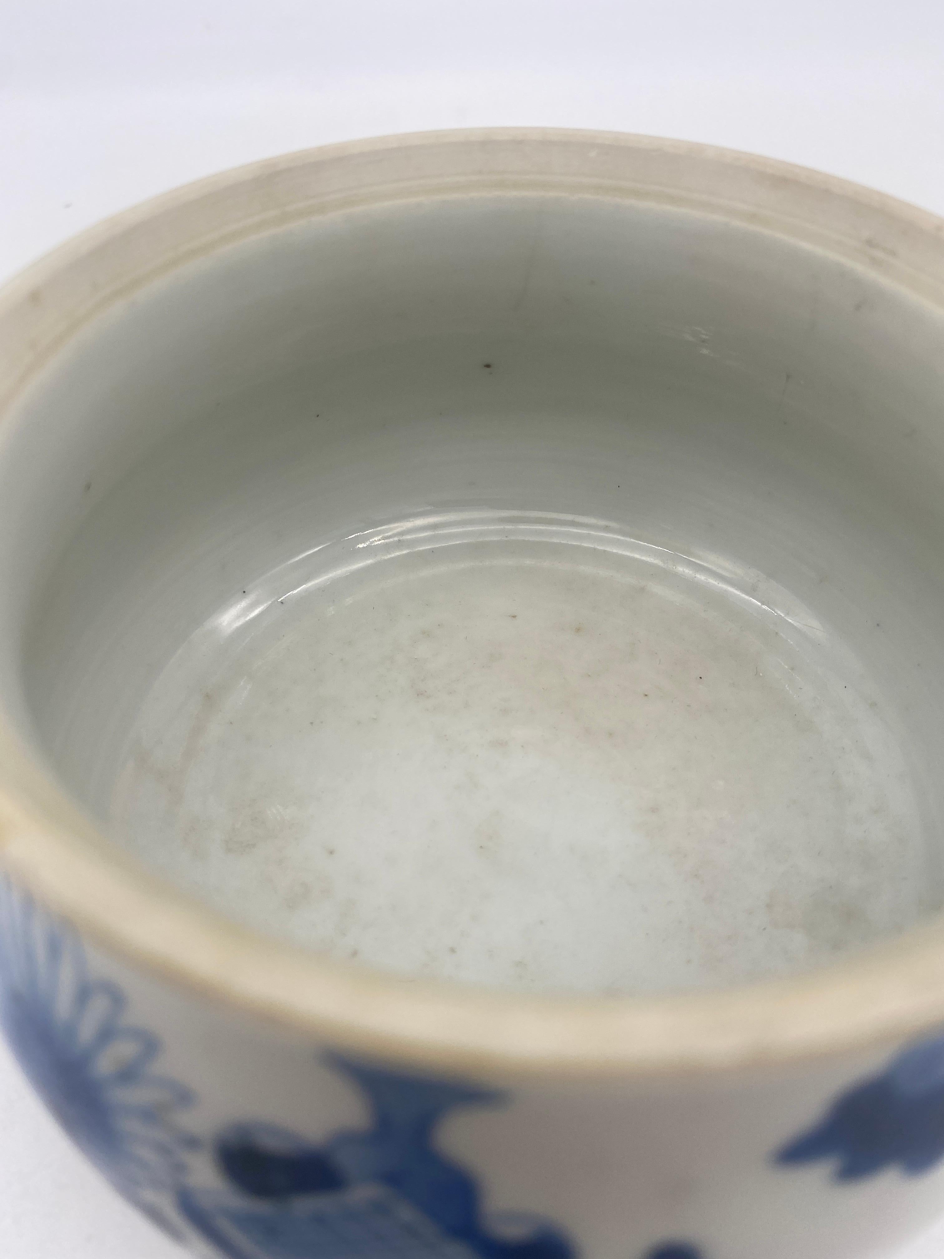 Antique Qing Dynasty Blue and White Chinese Porcelain Censer For Sale 13
