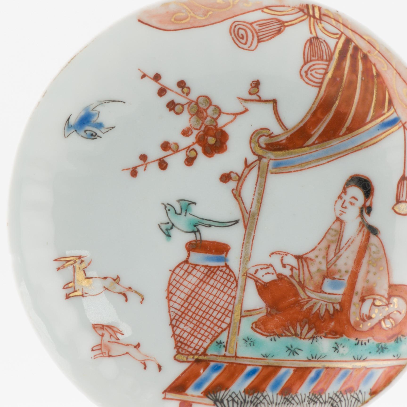 Ancienne porcelaine chinoise Kangxi de la dynastie Qing, style Kakiemon, 1720 Bon état - En vente à Amsterdam, Noord Holland