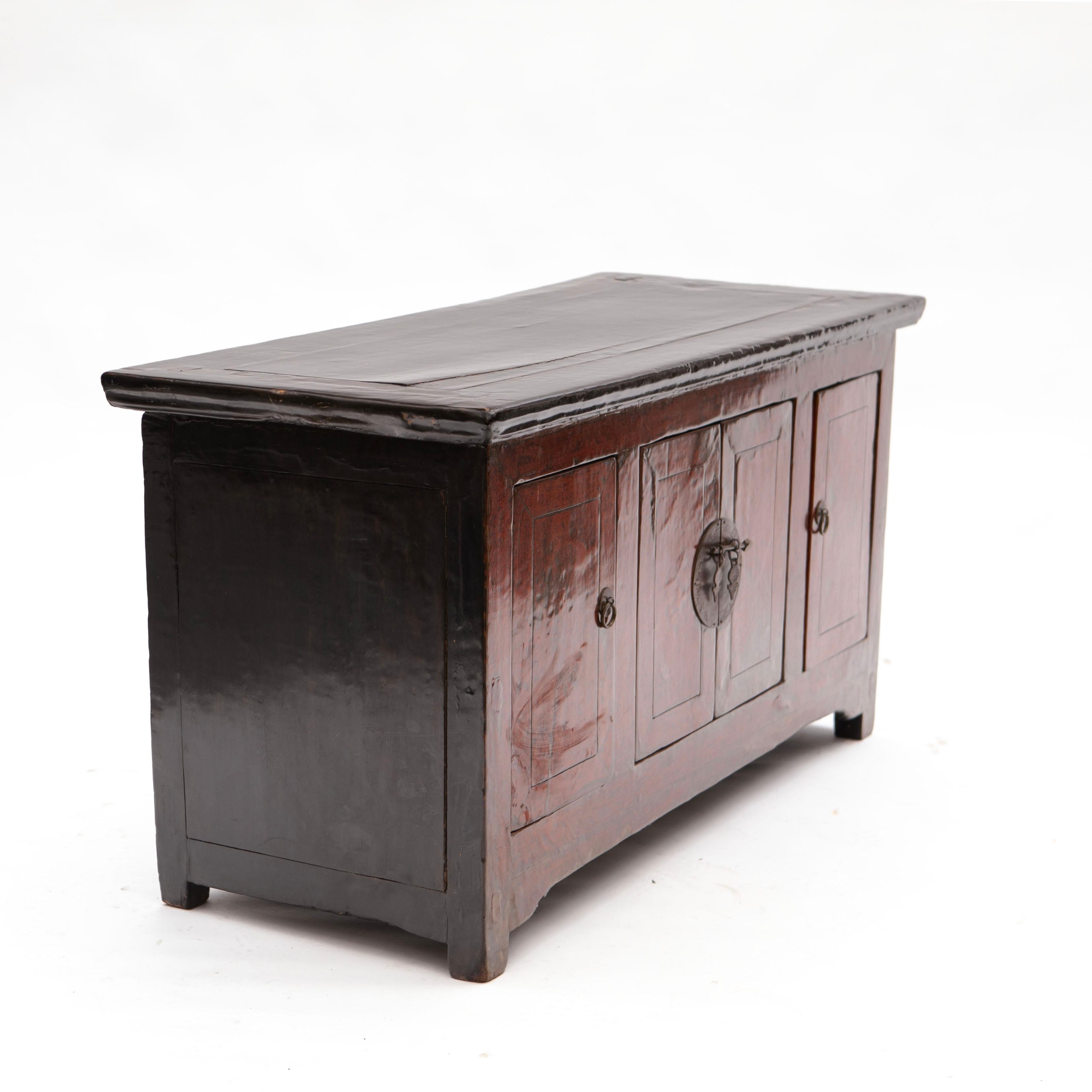 19th Century Antique Qing Dynasty Low Sideboard For Sale