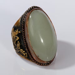 Antique Qing Dynasty Mutton Fat Ring