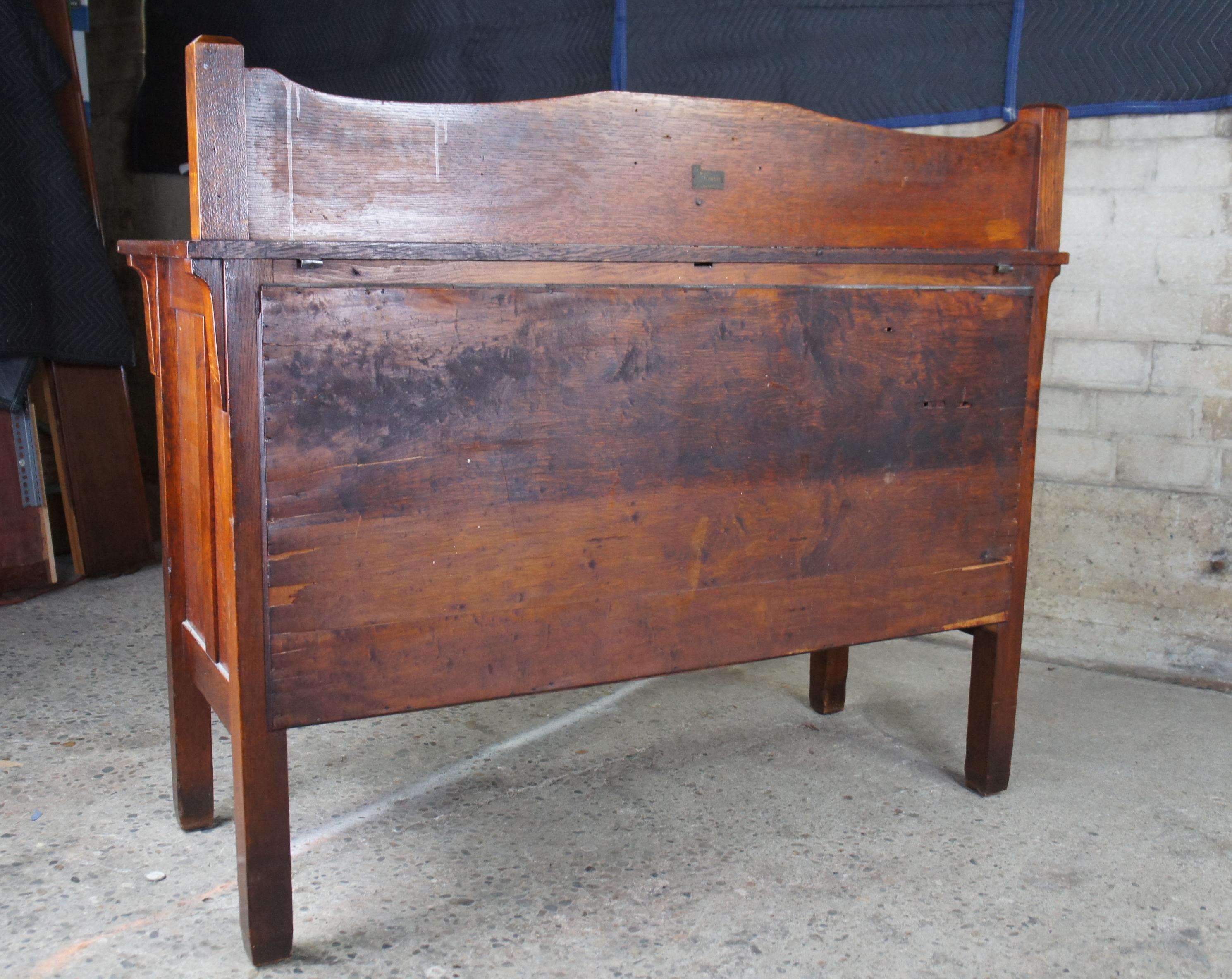 Antique Quaint Furniture Stickley Bros Quartersawn Oak Mission Sideboard Buffet 4