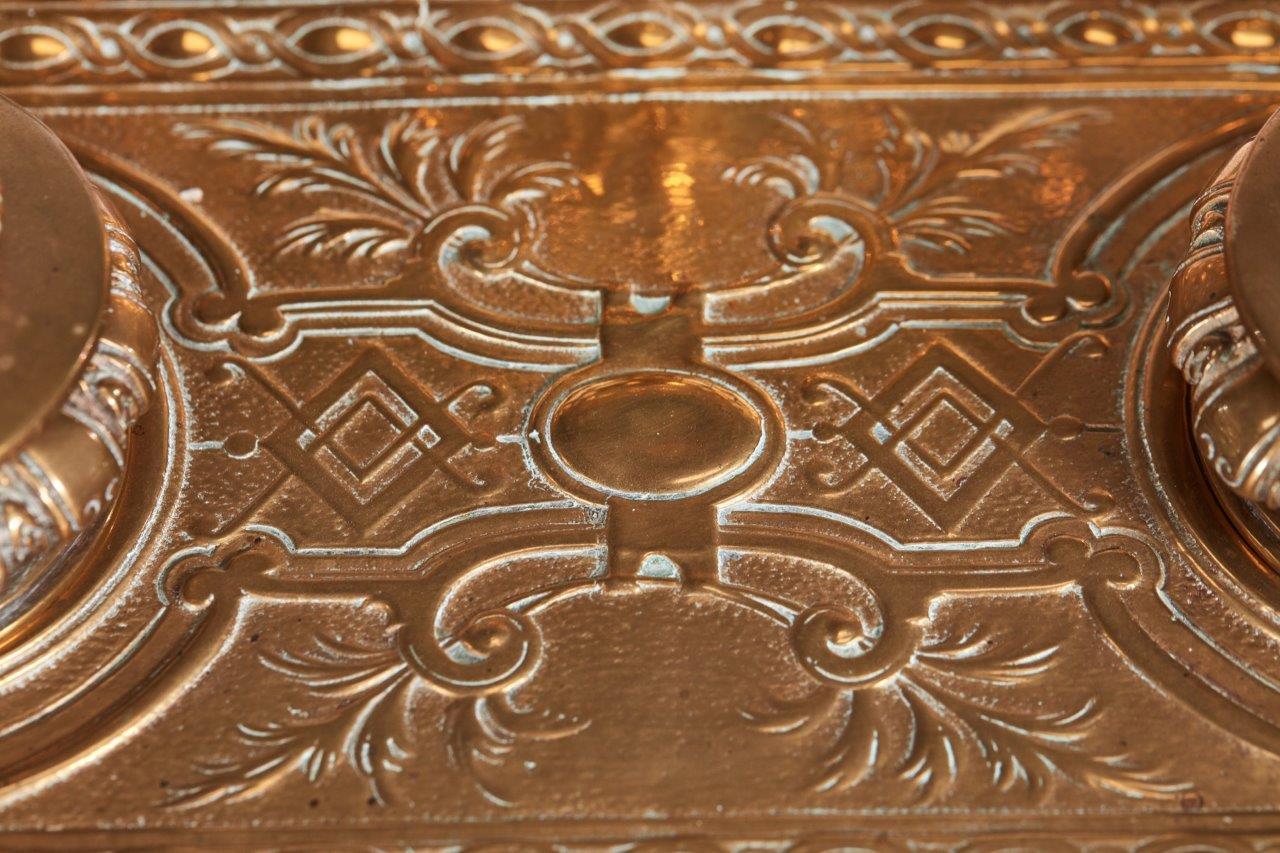 Antike Qualitt 19. Jahrhundert Franzsisch Guss-Messing-Schreibtisch-Set im Angebot 3
