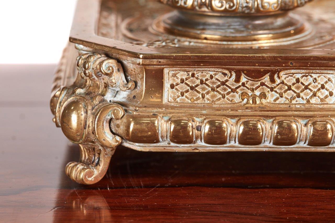 Antike Qualitt 19. Jahrhundert Franzsisch Guss-Messing-Schreibtisch-Set im Angebot 5