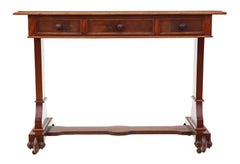 Antique Quality 19th Century Mahogany Writing Side Table Desk