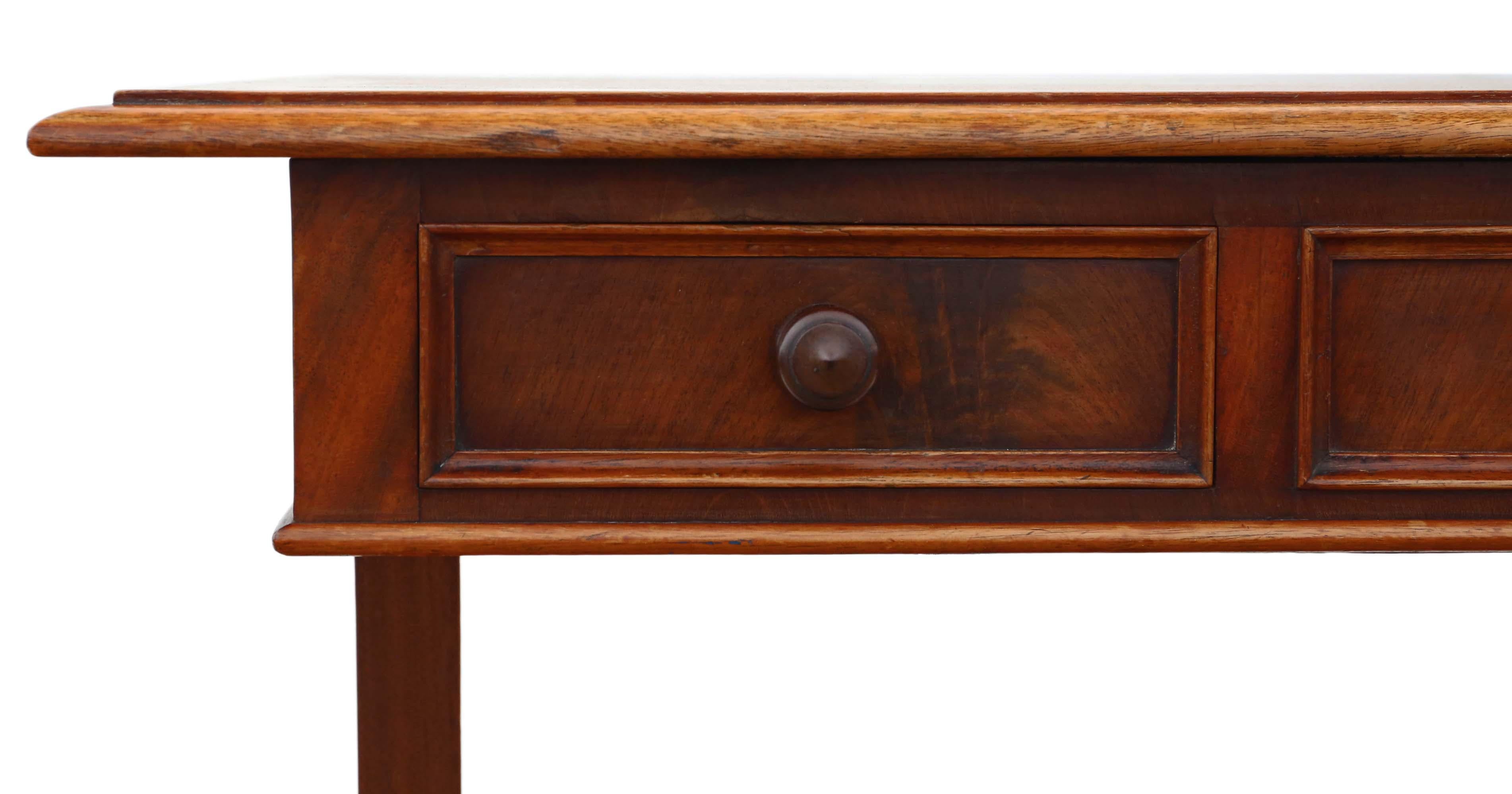Antique Quality 19th Century Mahogany Writing Side Table Desk In Good Condition In Wisbech, Cambridgeshire