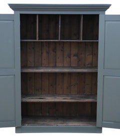 Antique quality 19th Century painted housekeeper's larder cupboard