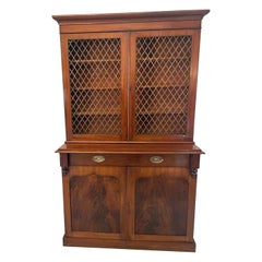 Antique Quality 19th Century William IV Mahogany Bookcase