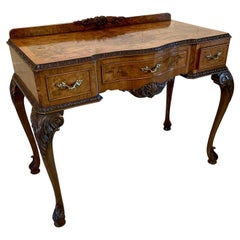 Antique Quality Burr Walnut Side Table