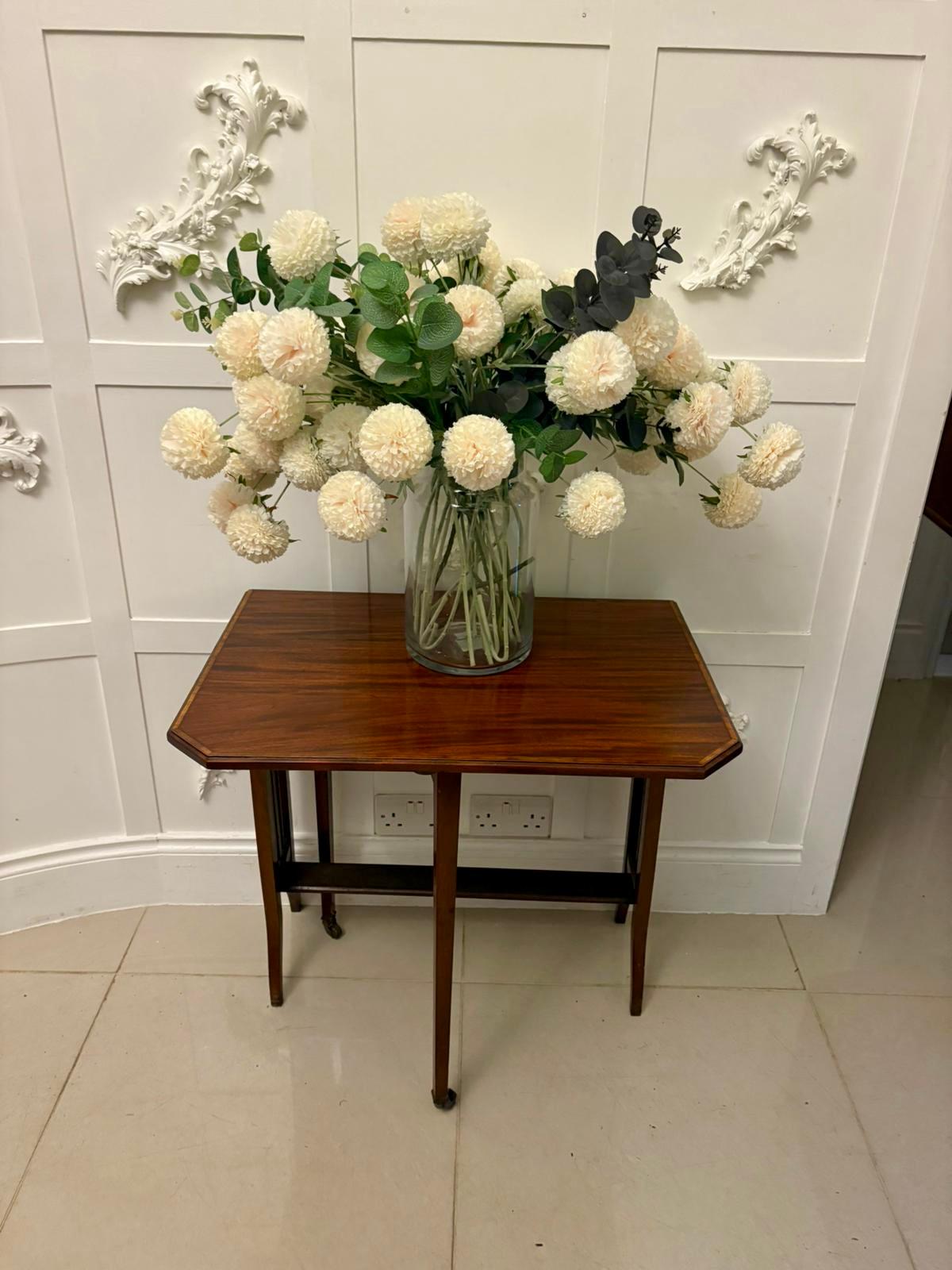 Table Sutherland en acajou marqueté de qualité ancienne, datant de l'époque édouardienne Bon état - En vente à Suffolk, GB