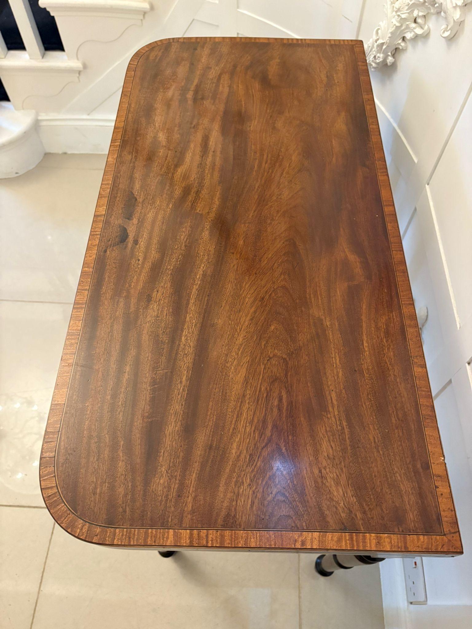 Antique Quality George III Mahogany Inlaid Card Table In Good Condition For Sale In Suffolk, GB