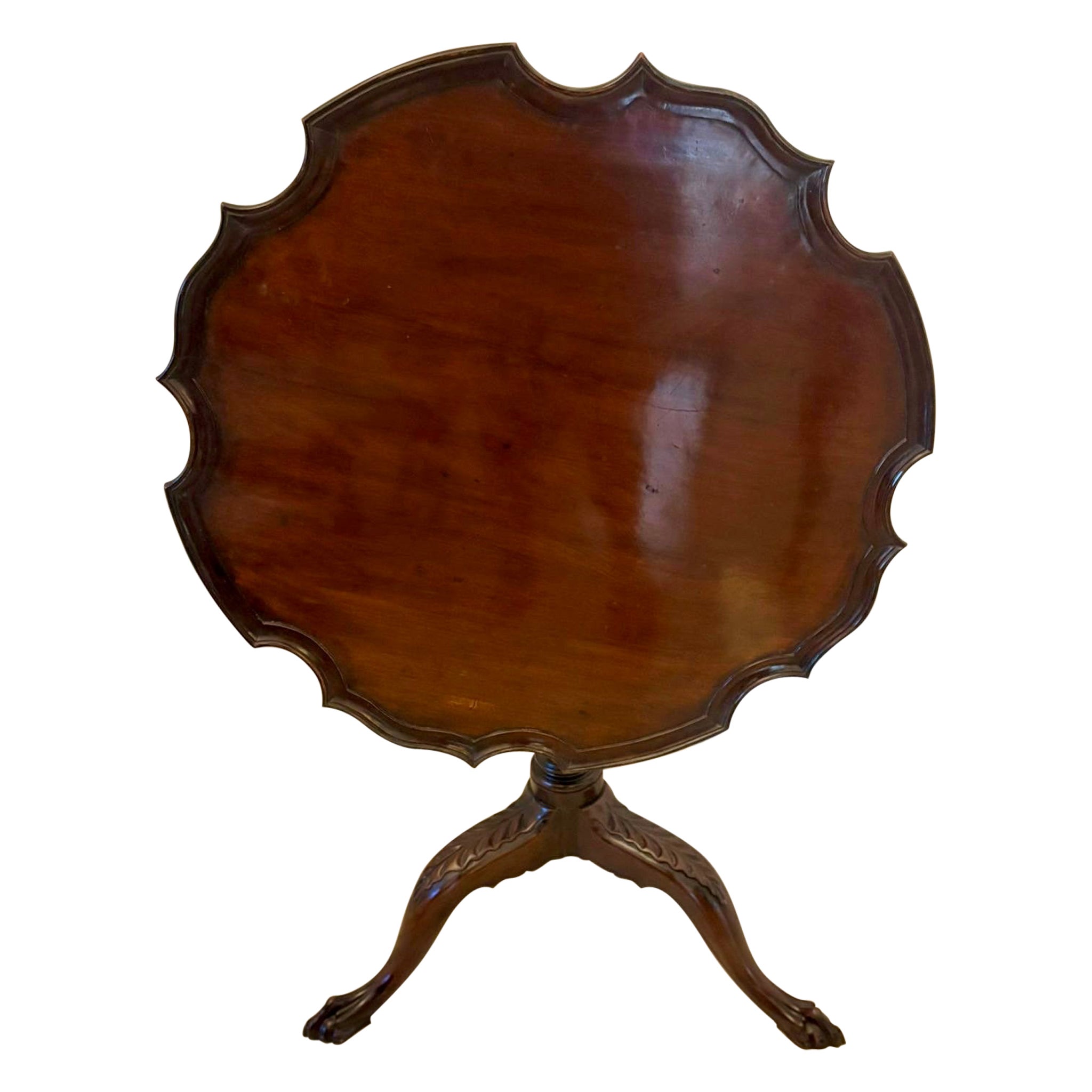 Antique Quality George III Mahogany Tripod Centre Table