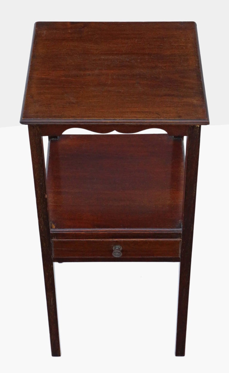 Antique quality 19th Century mahogany bedside table chest