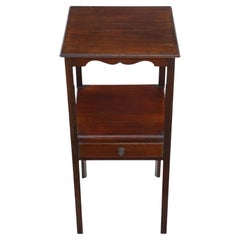 Antique quality Georgian 19th Century mahogany bedside table chest washstand
