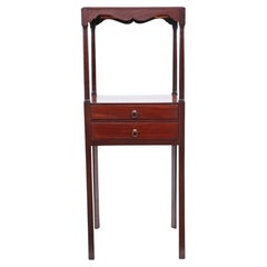 Antique quality Georgian C1800 mahogany washstand bedside table nightstand