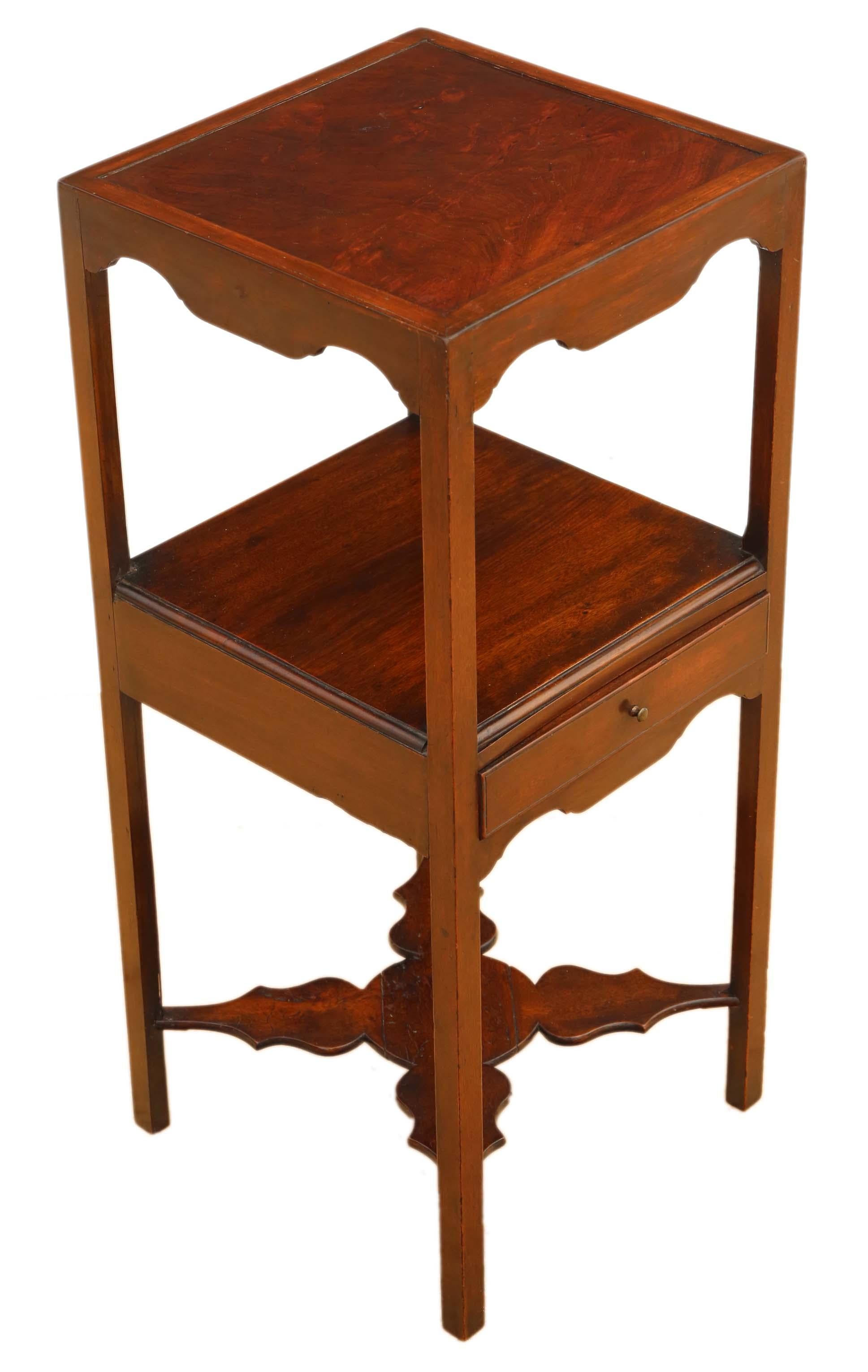 Antique Quality Georgian circa 1810 Mahogany Bedside Table Washstand In Good Condition In Wisbech, Cambridgeshire