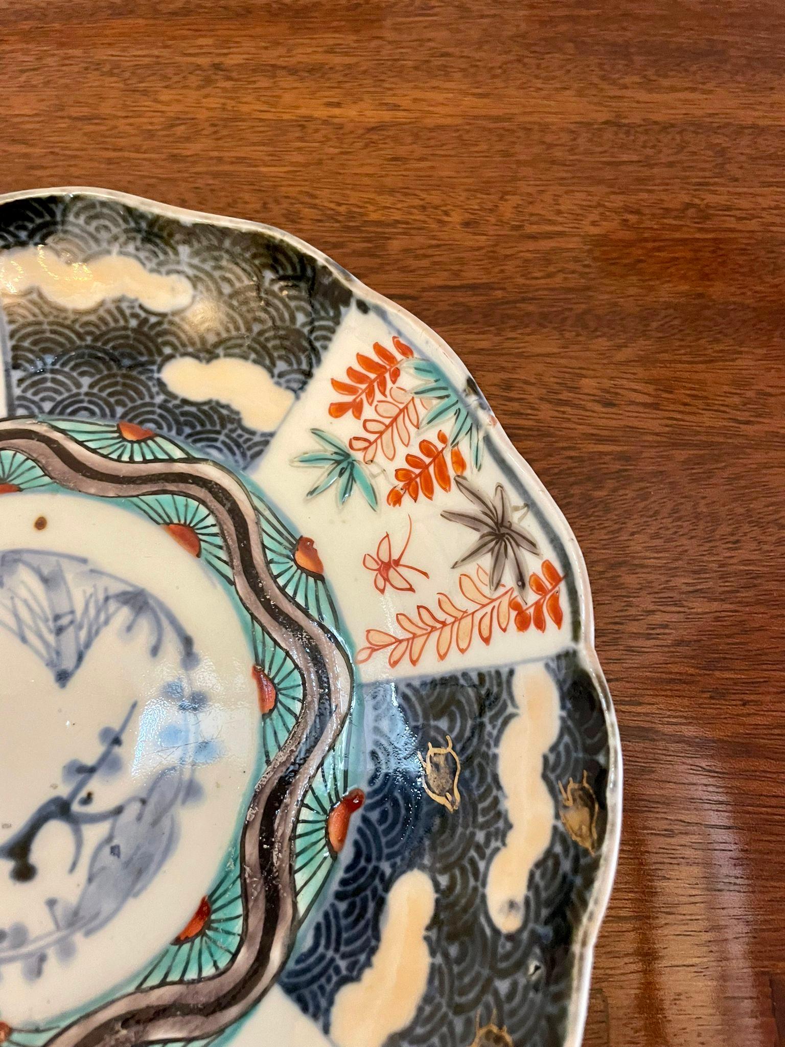 Antique Quality Japanese Imari Plate  In Good Condition For Sale In Suffolk, GB