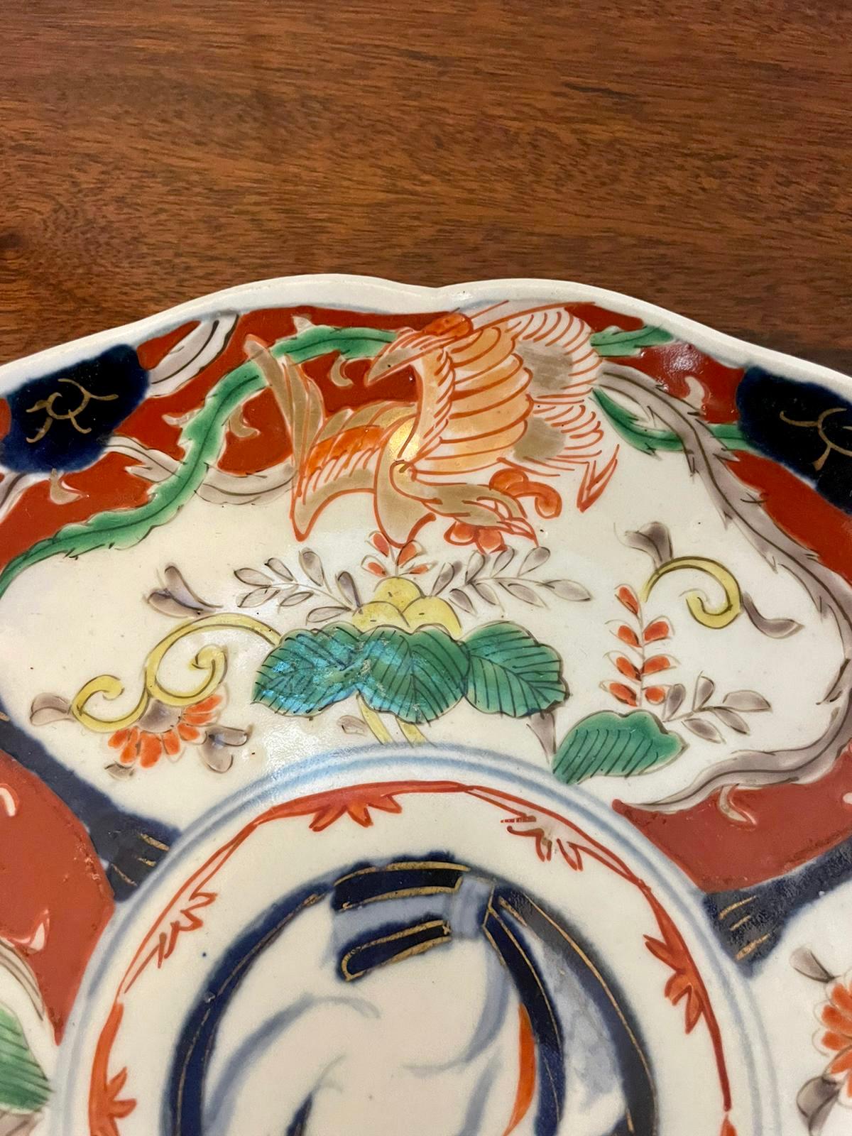 Ceramic Antique Quality Japanese Imari Plate  For Sale
