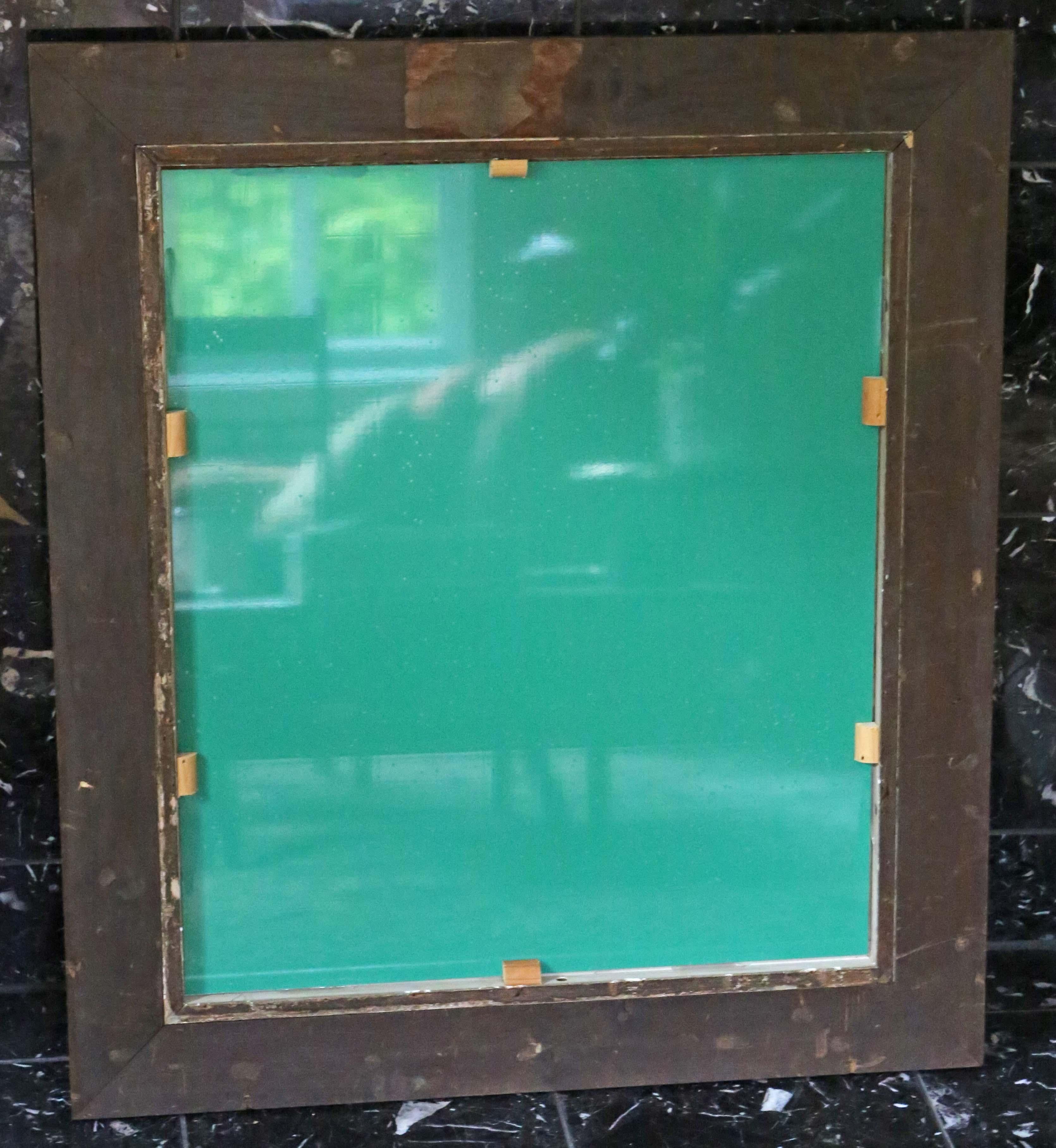 Antique quality large gilt and oak 19th Century overmantle or wall mirror For Sale 2