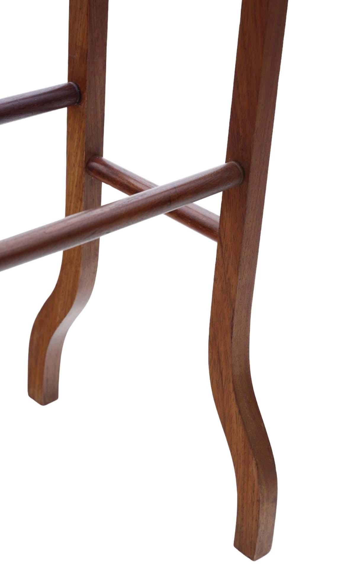Wood Antique quality mahogany C1900 towel rail stand Art Nouveau For Sale