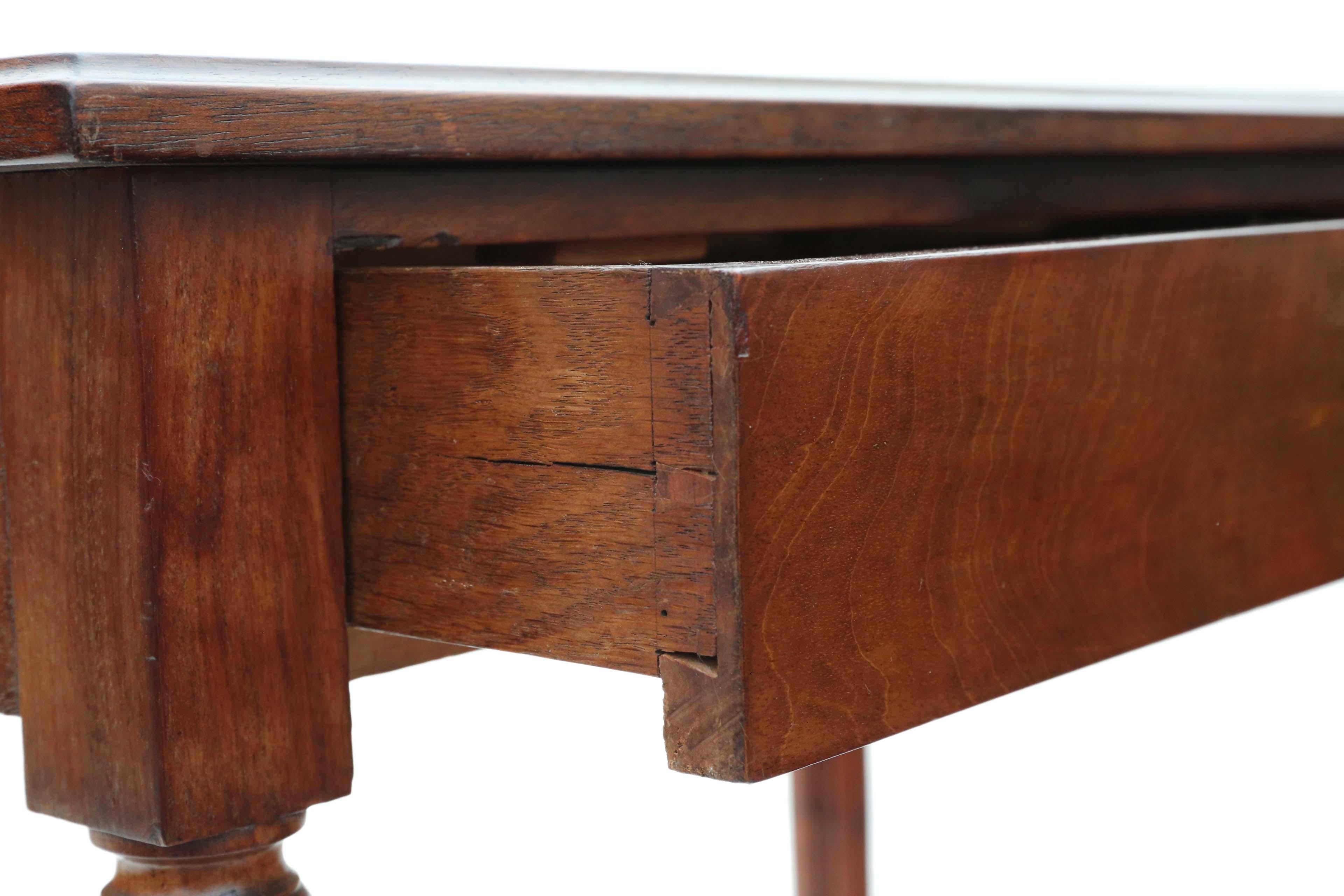 Antique Quality Mahogany Desk Writing Side Occasional Table C1900 For Sale 1