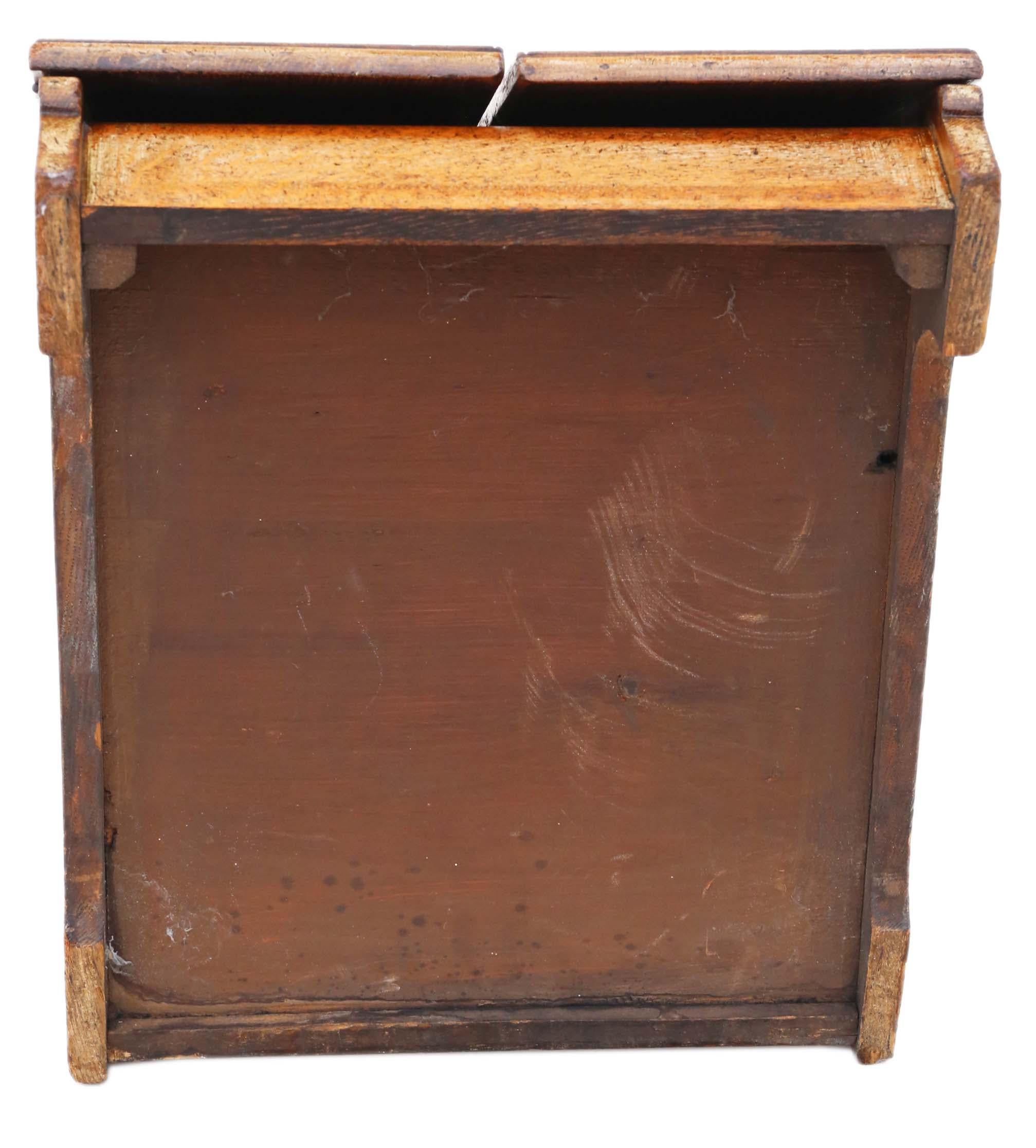 Early 20th Century Antique Quality Oak Perdonium Coal Scuttle Box or Cabinet, C1900 For Sale