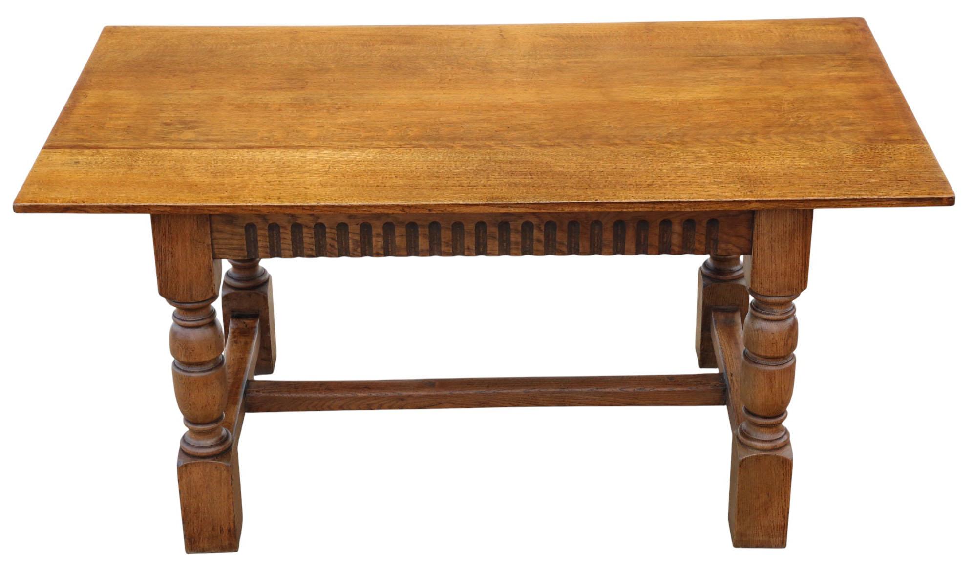 Britannico Tavolo da pranzo da cucina Refettorio in Oak di qualità antica in vendita