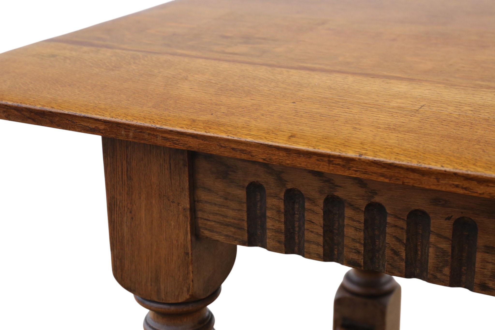 Legno Tavolo da pranzo da cucina Refettorio in Oak di qualità antica in vendita