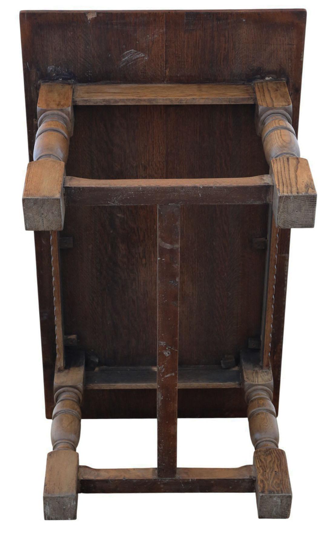 Tavolo da pranzo da cucina Refettorio in Oak di qualità antica in vendita 2