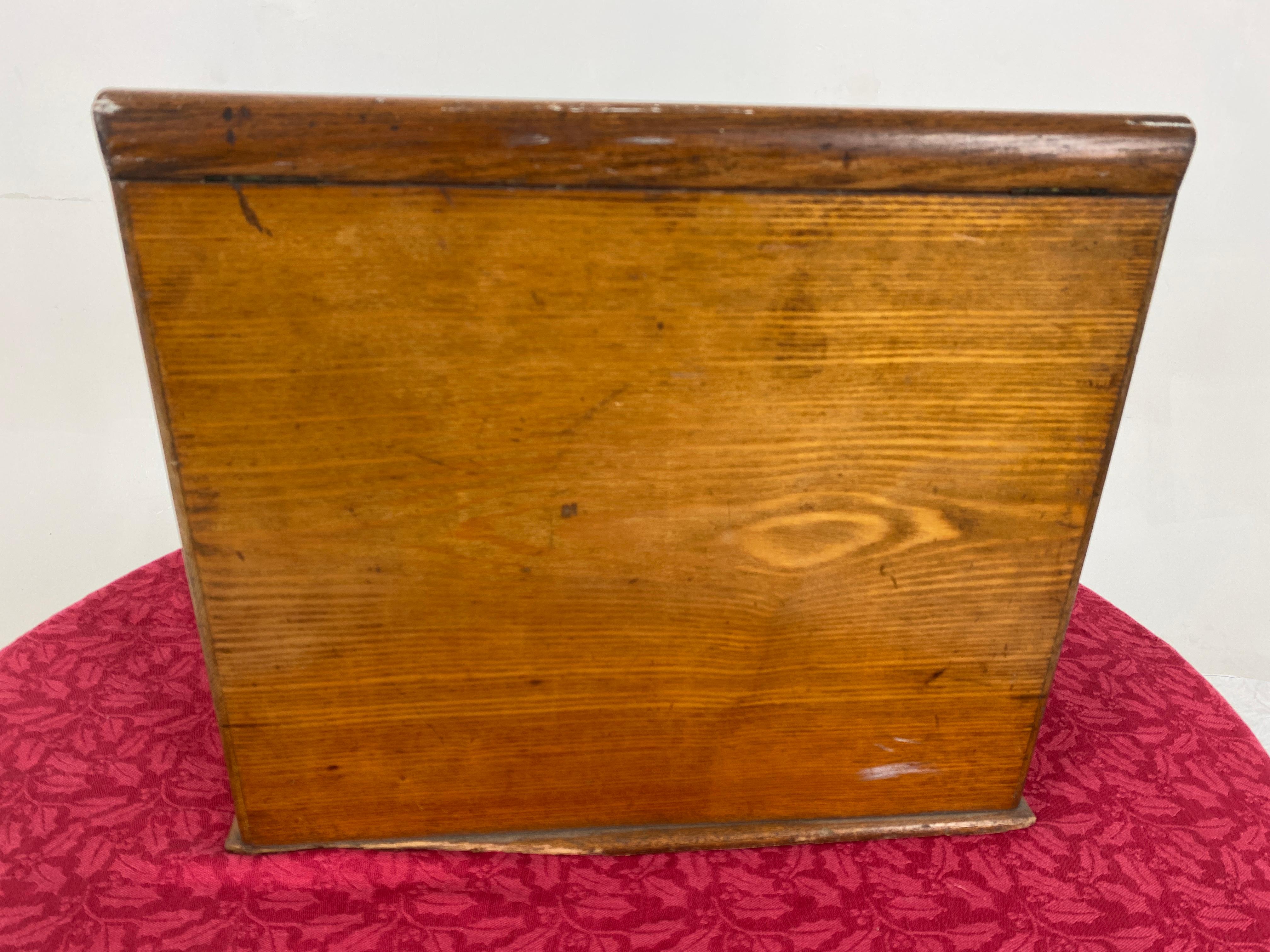 Antique Quality Oak Stationary Box, Campaign Box, Scotland 1880 For Sale 5