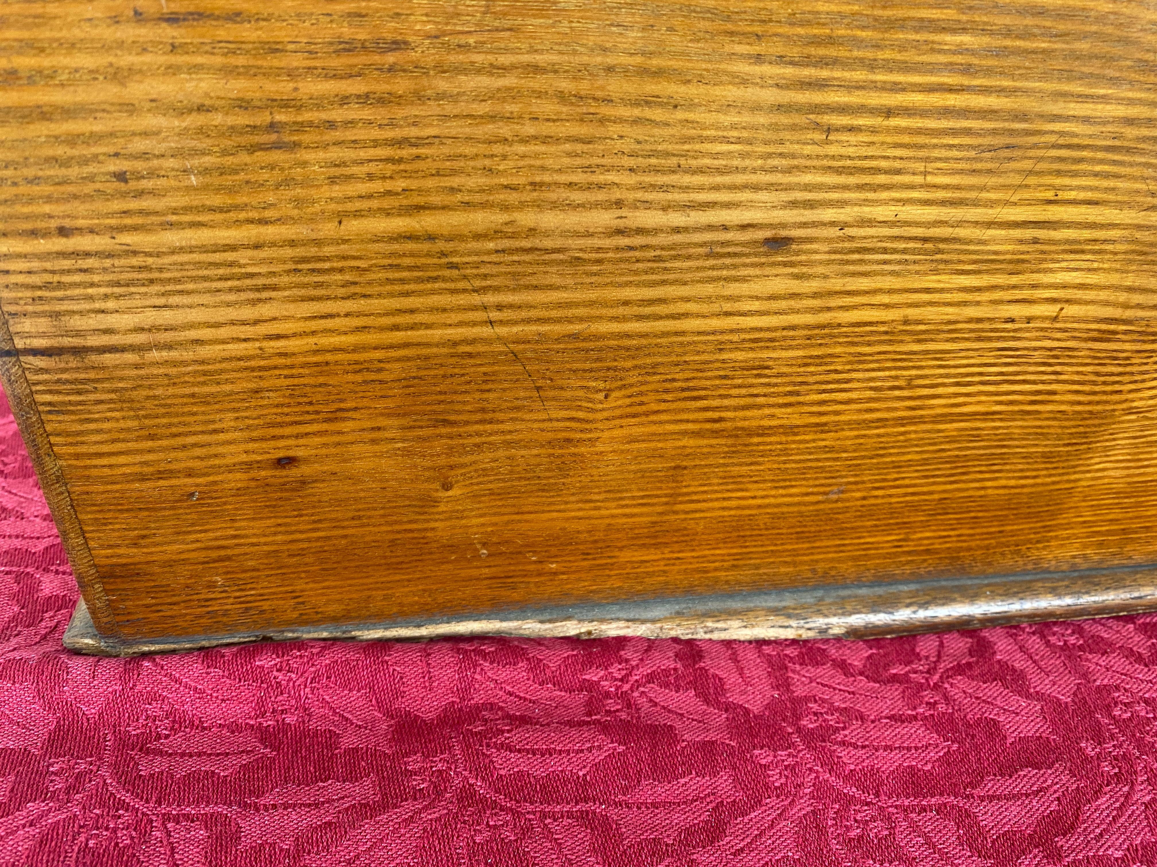 Antique Quality Oak Stationary Box, Campaign Box, Scotland 1880 For Sale 6