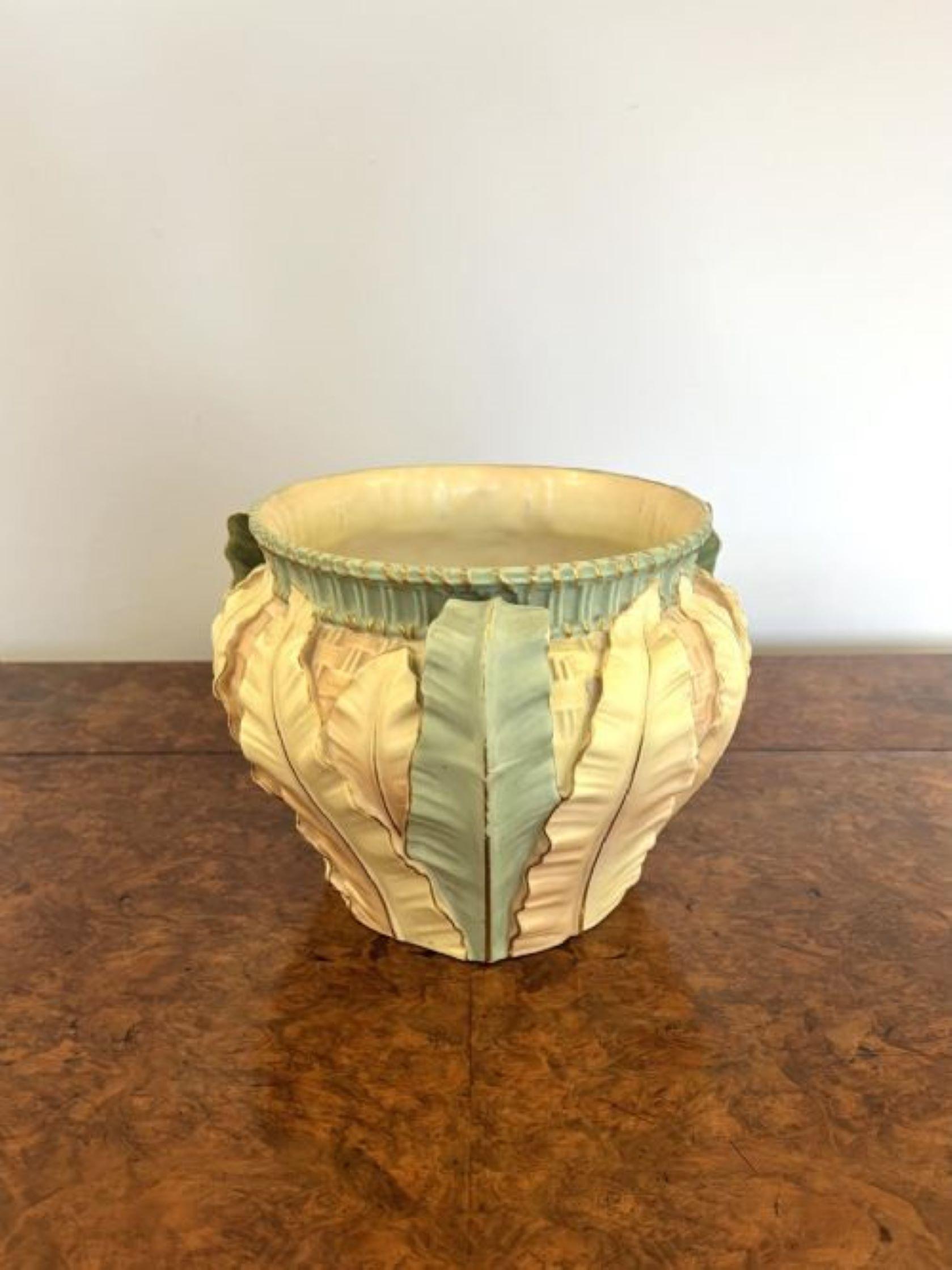 Antique quality Royal Worcester blush ivory jardiniere In Good Condition For Sale In Ipswich, GB