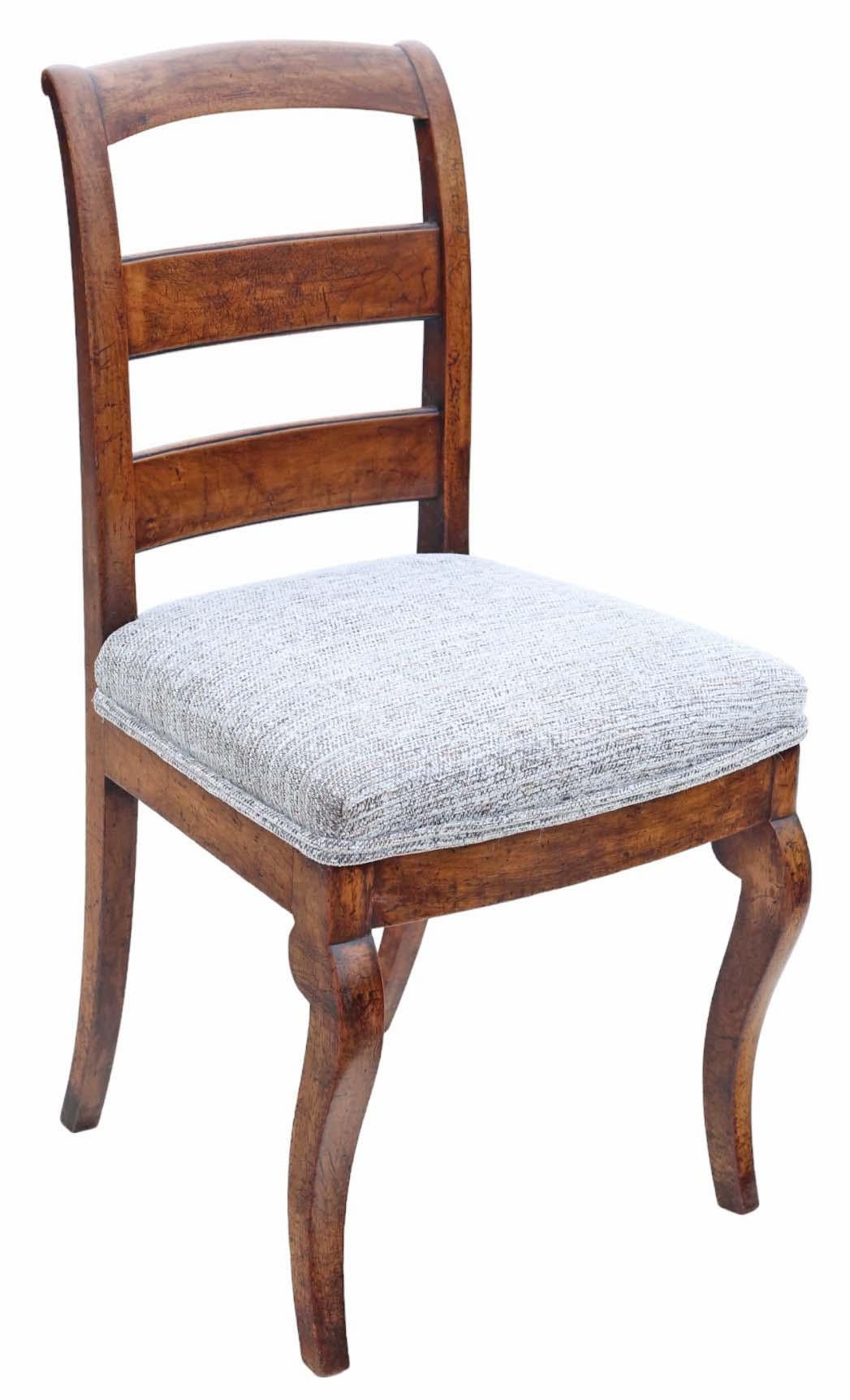 William IV Antique quality set of 4 19th Century fruitwood dining chairs For Sale