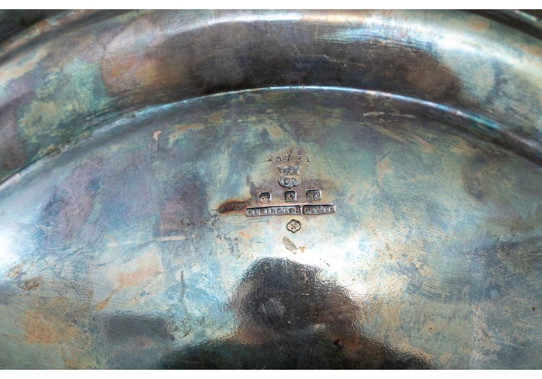 Versilberte Kupfer-Gemse-Kuppel und Fleischteller in antiker Qualitt im Angebot 8