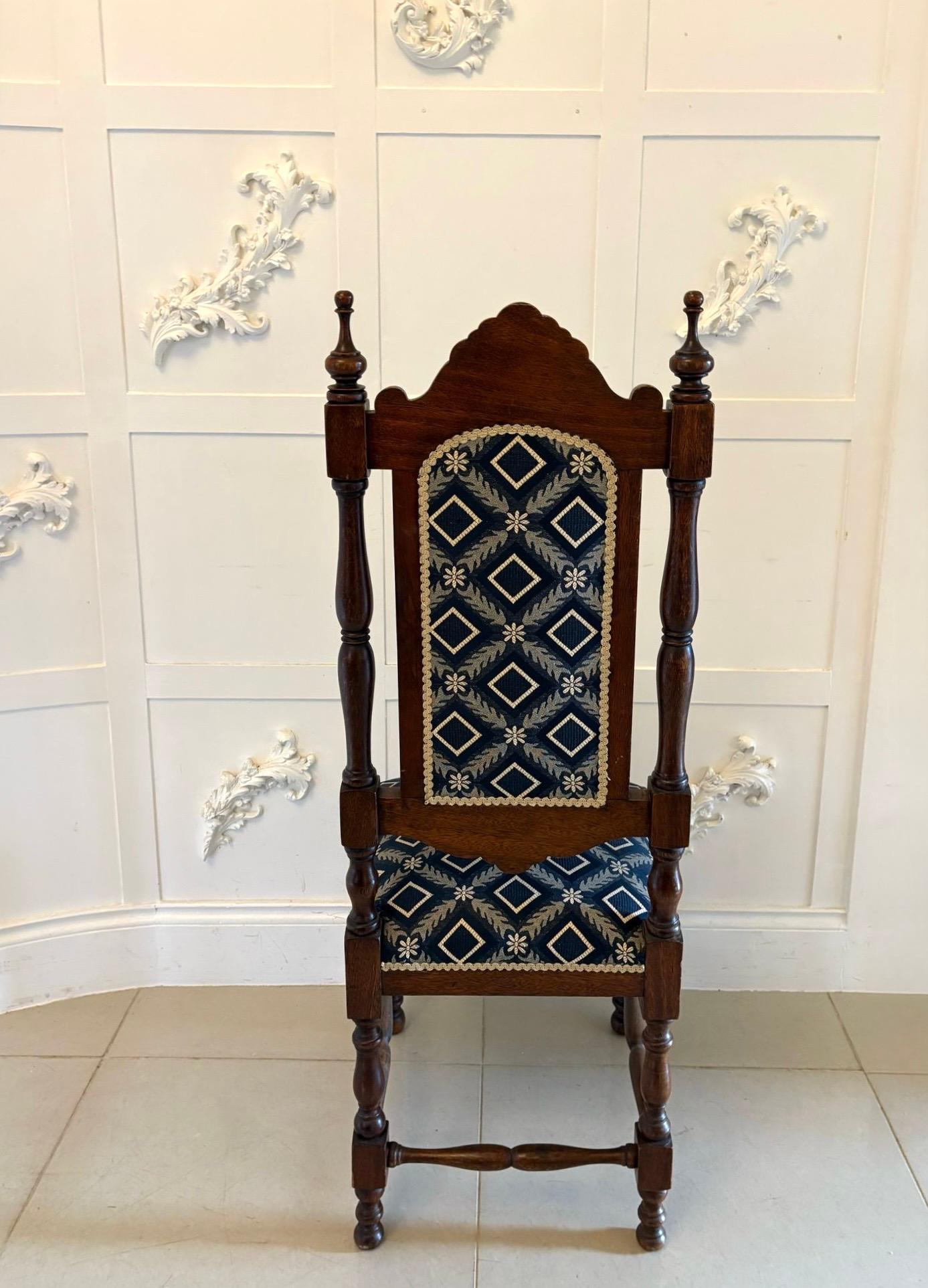 Victorien Paire de chaises d'appoint/de salon en Oak Oak sculpté, de style victorien, de qualité ancienne en vente